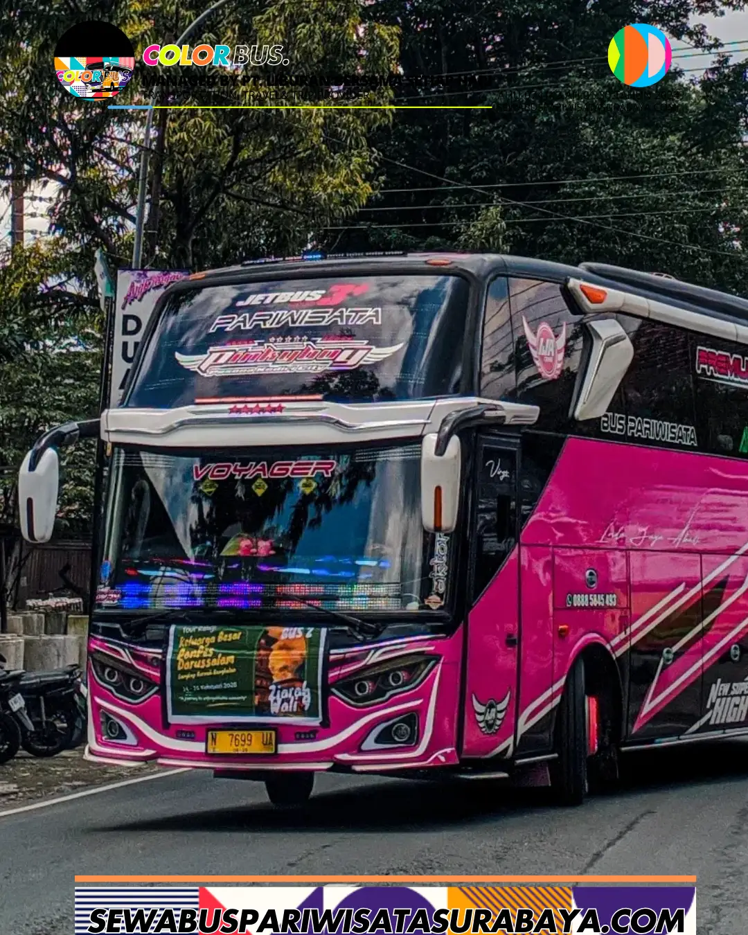 sewa bus pariwisata 50 seat